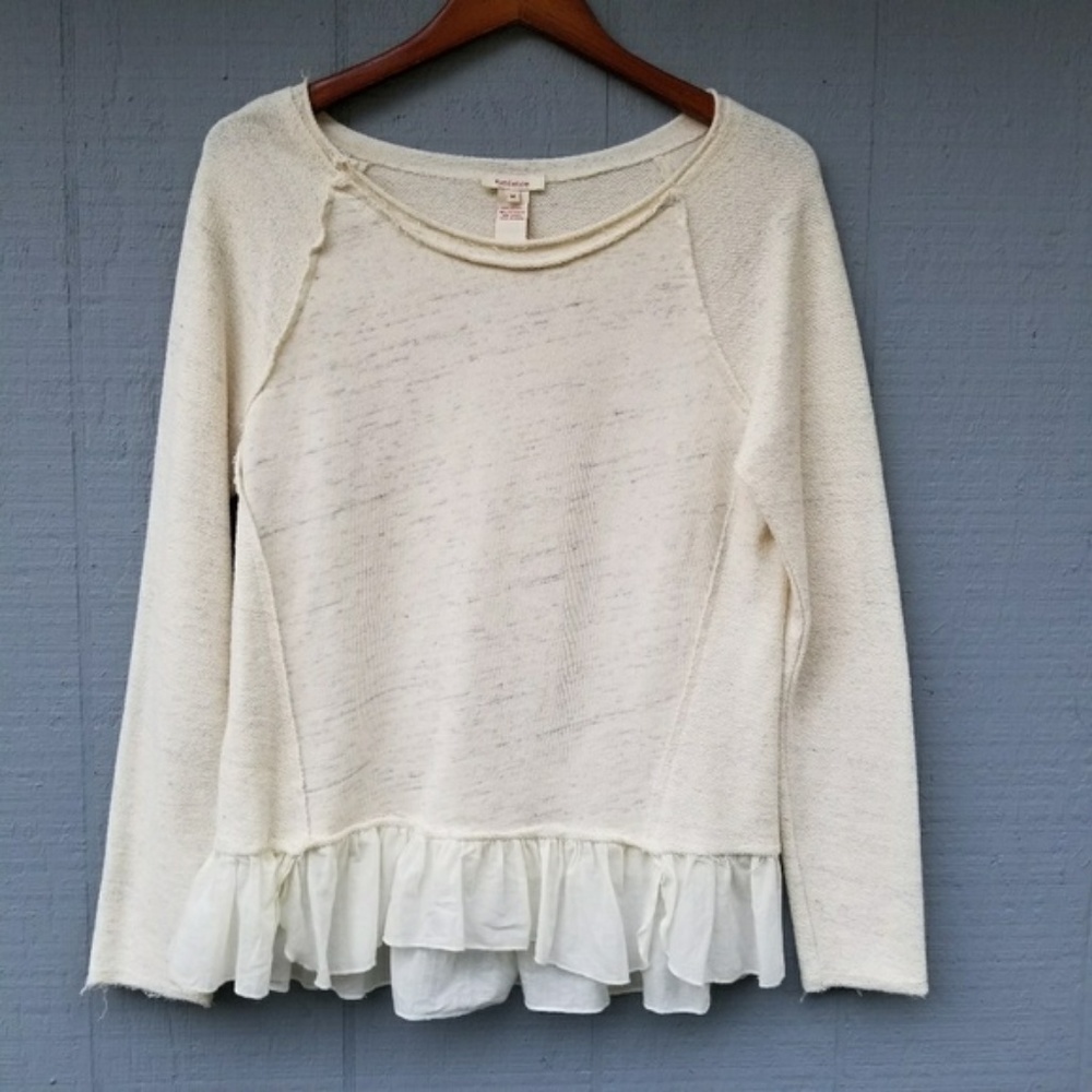 Sundance Terry Reverse Sweater Ruffle Bottom